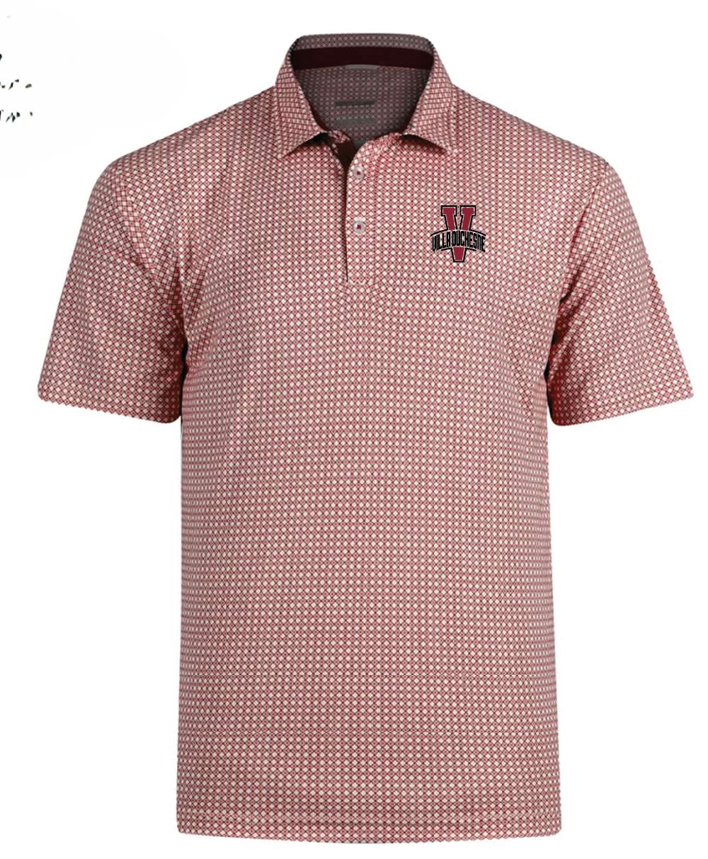 Maroon Men&#39;s Polo with V Spirit logo