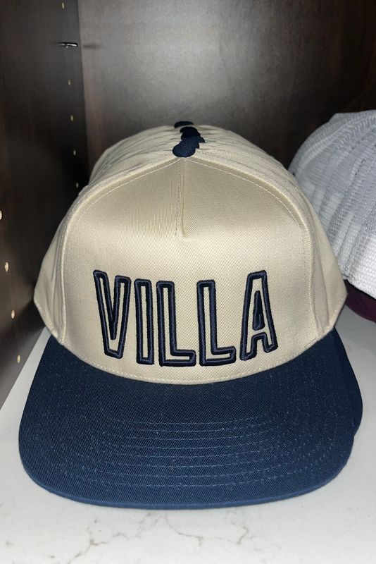 Cream/Navy 3D VILLA Trucker Hat
