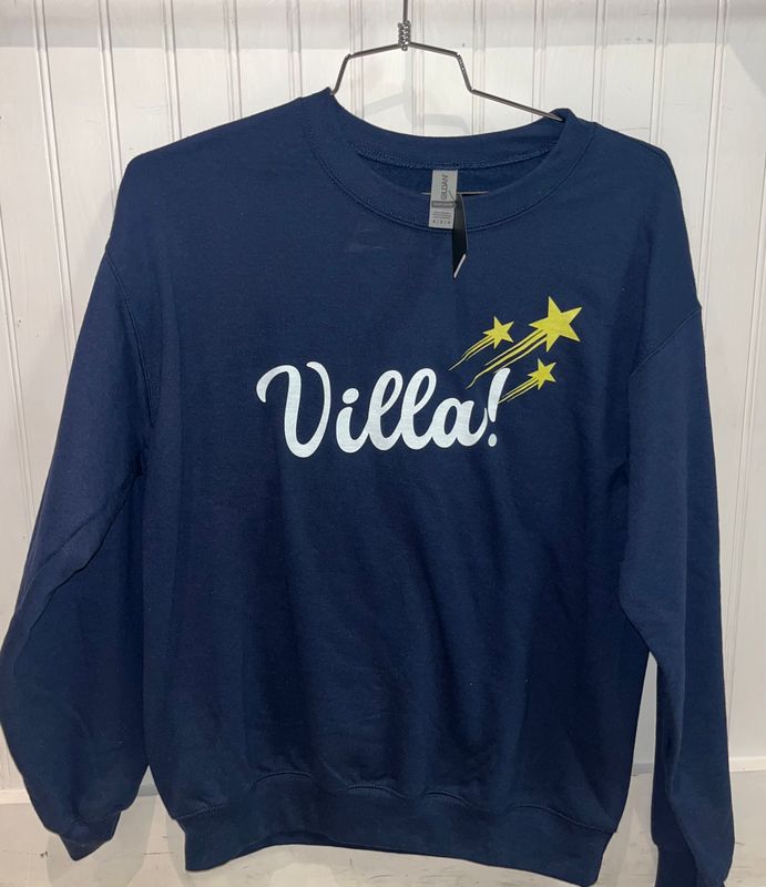 Navy Crewneck Villa Stars