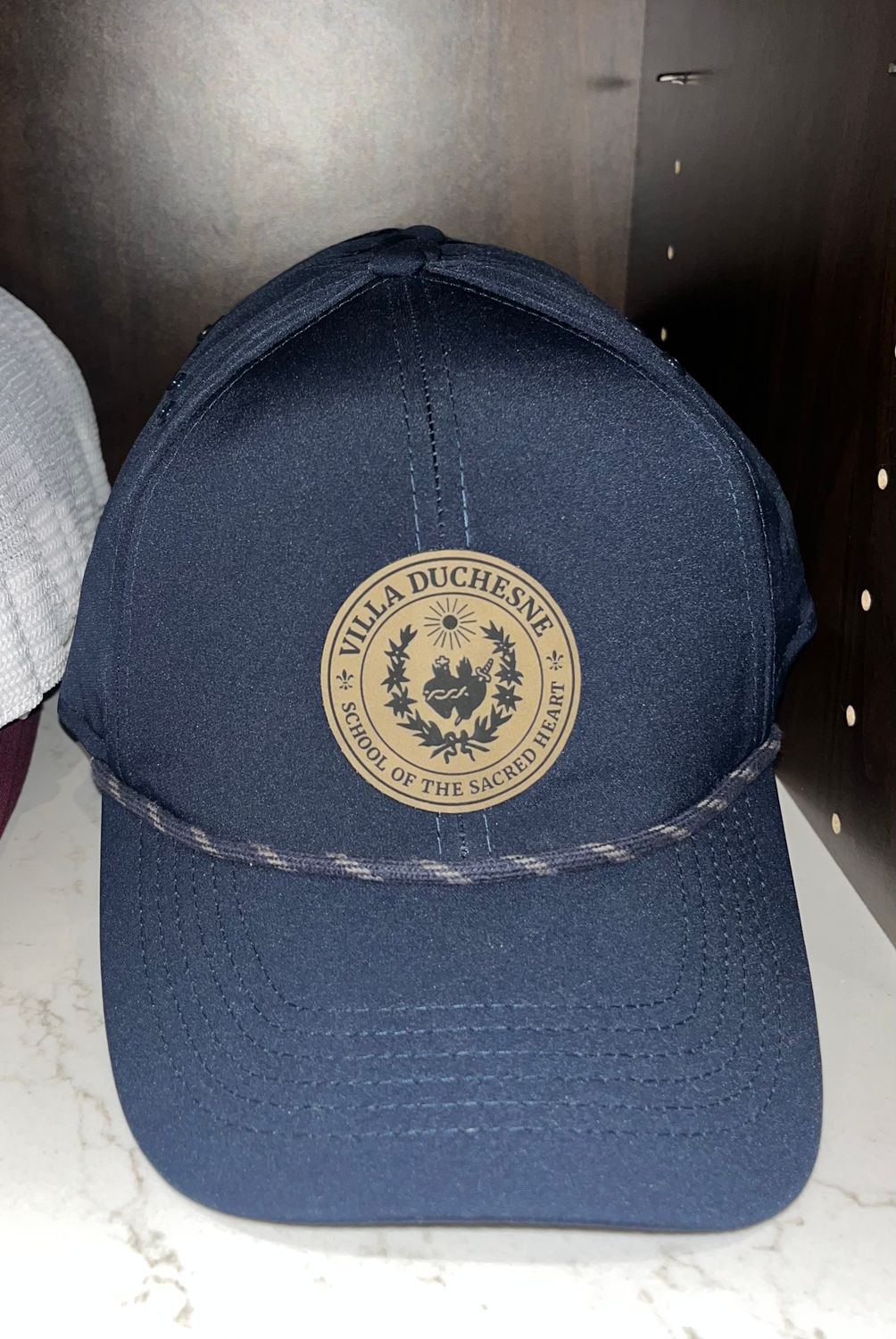 Navy&amp;Rope Seal Patch Trucker Hat