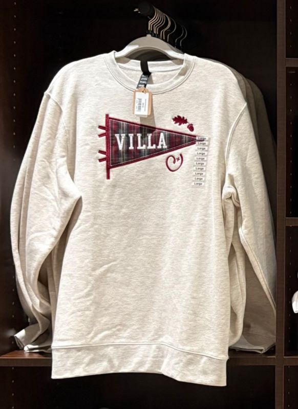 Ivory Plaid Pennant Crew