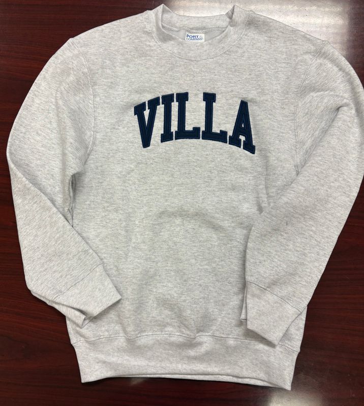 Yth Ash VILLA Navy Applq Arch Crwnck