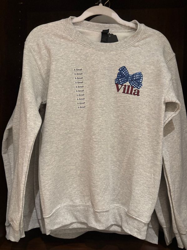 Yth Gray Bow On It Crwnck