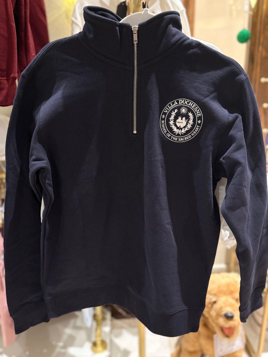 Navy 1\4 Zip W/ Seal