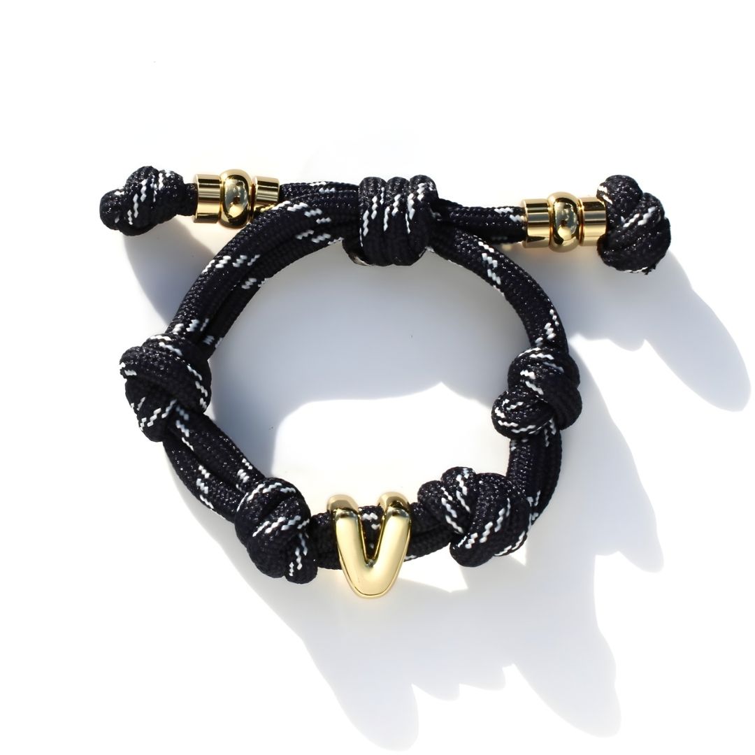 J&amp;A Chunky Cord &quot;V&quot; Bracelet