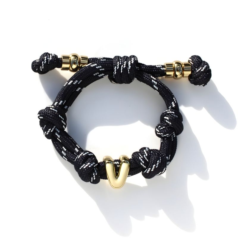J&amp;A Chunky Cord &quot;V&quot; Bracelet