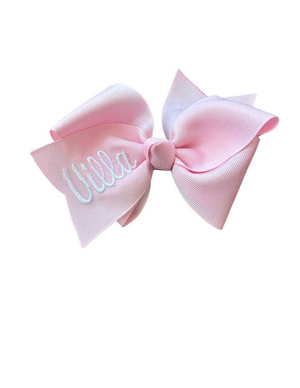 Lt Pink 4" Bow Villa