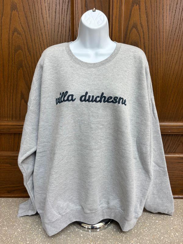 Gray VD Tower Locket Crewneck
