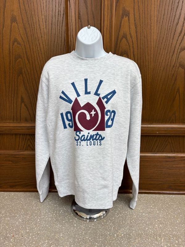 Ash SMU Villa Logo Crewneck