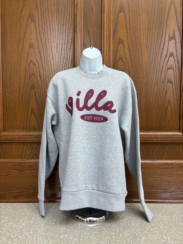 Gray Parke Villa Cursive Crewneck