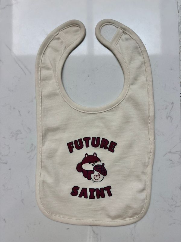 Baby Natural Future Saints Bib