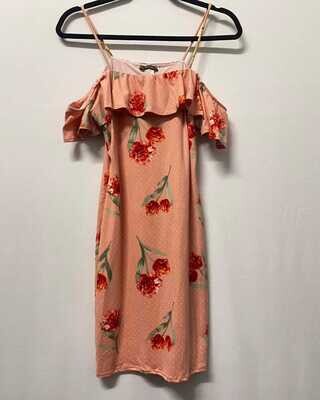 SPAGHETTI-STRAP DRESS OPEN SHOULDER
