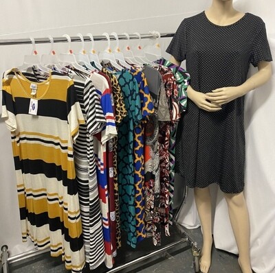 Yummy Trapeze Short Sleeve Dress