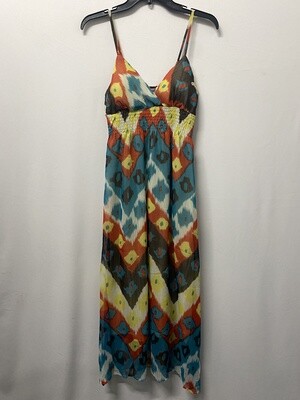 Smocked Linen Dress