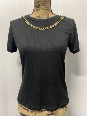 Top With Chain Necklace