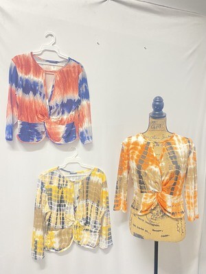 Junior Long Sleeve Open Front