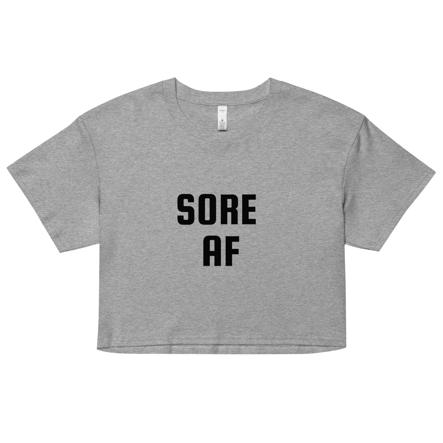 Women’s sore af crop top