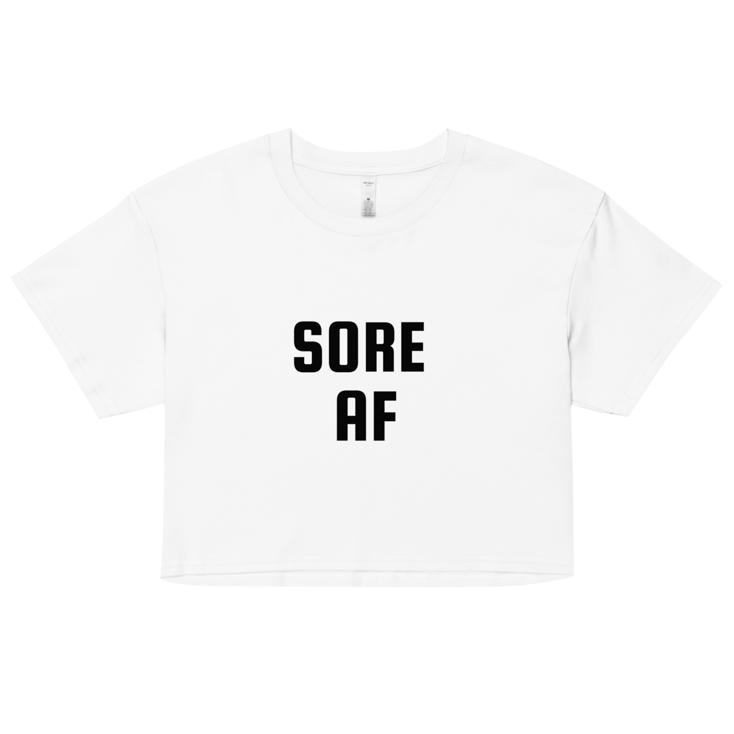 Women’s sore af crop top