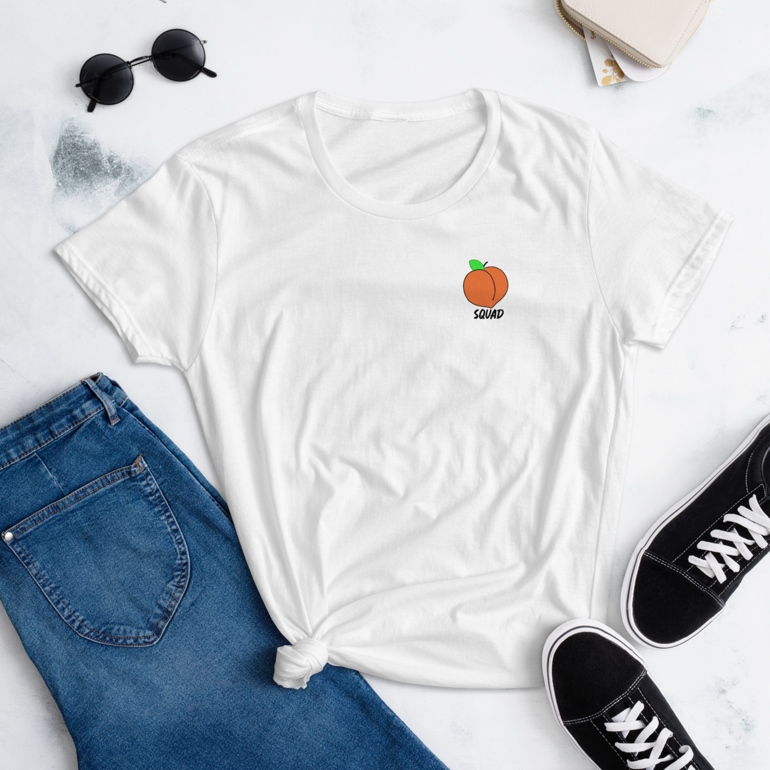 Peach squad Women&#39;s short sleeve t-shirt