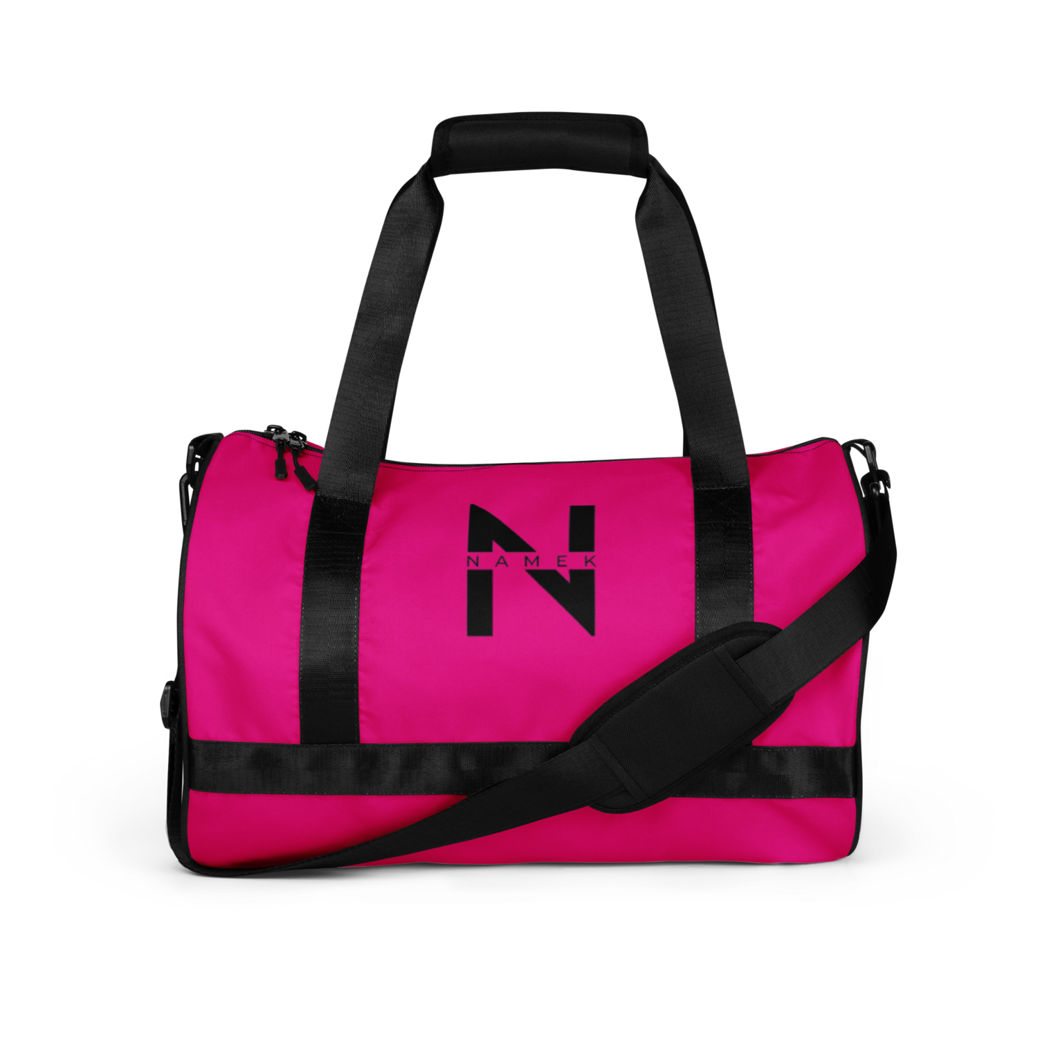 Logo print gym bag