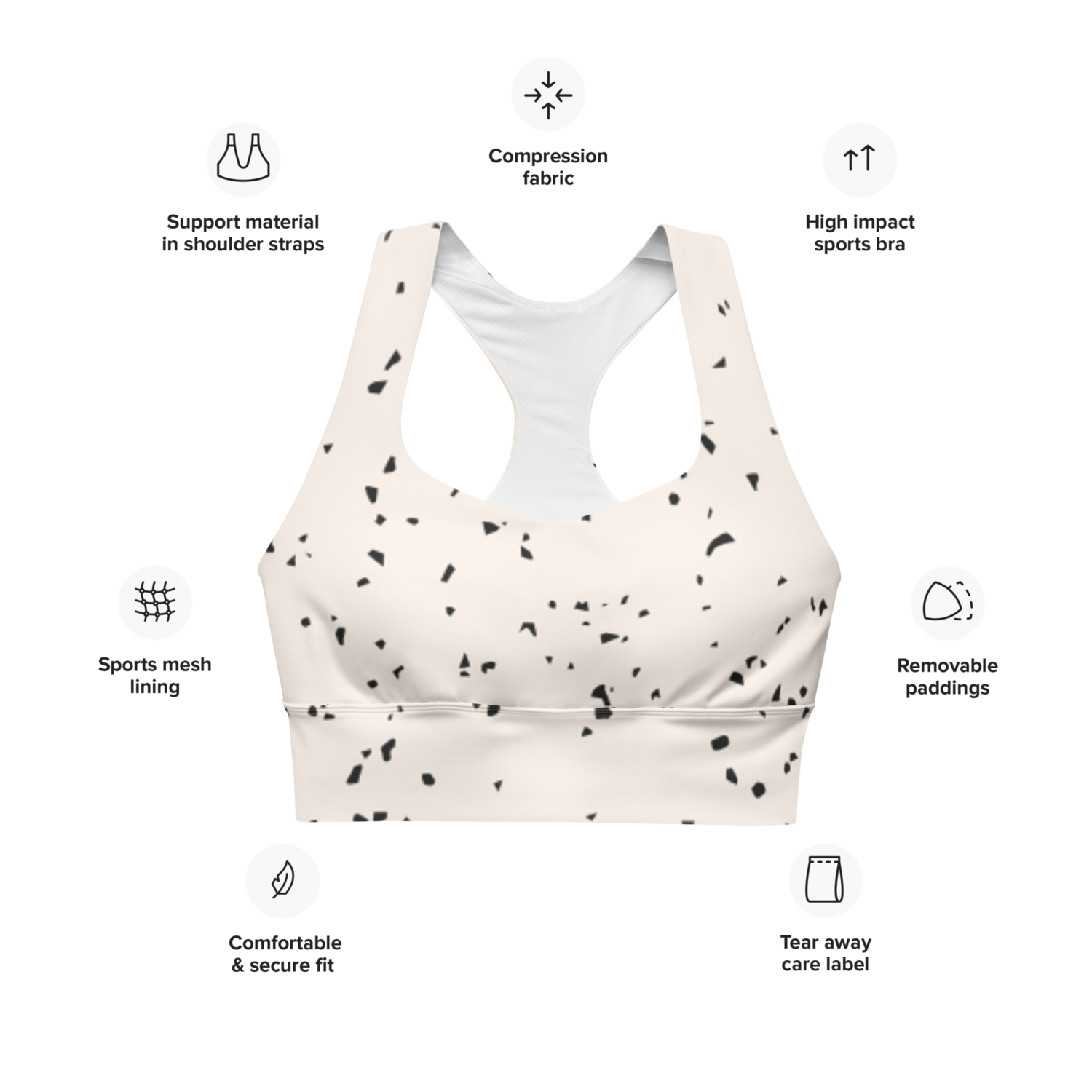 Molly Longline sports bra