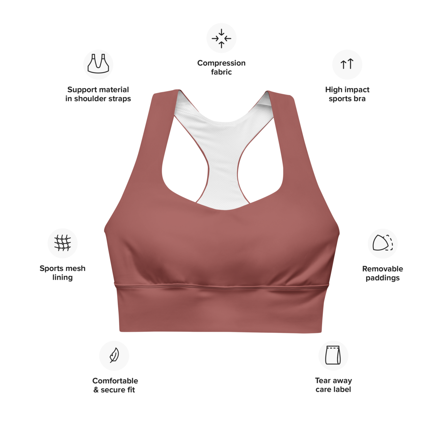 Cynthia Longline sports bra