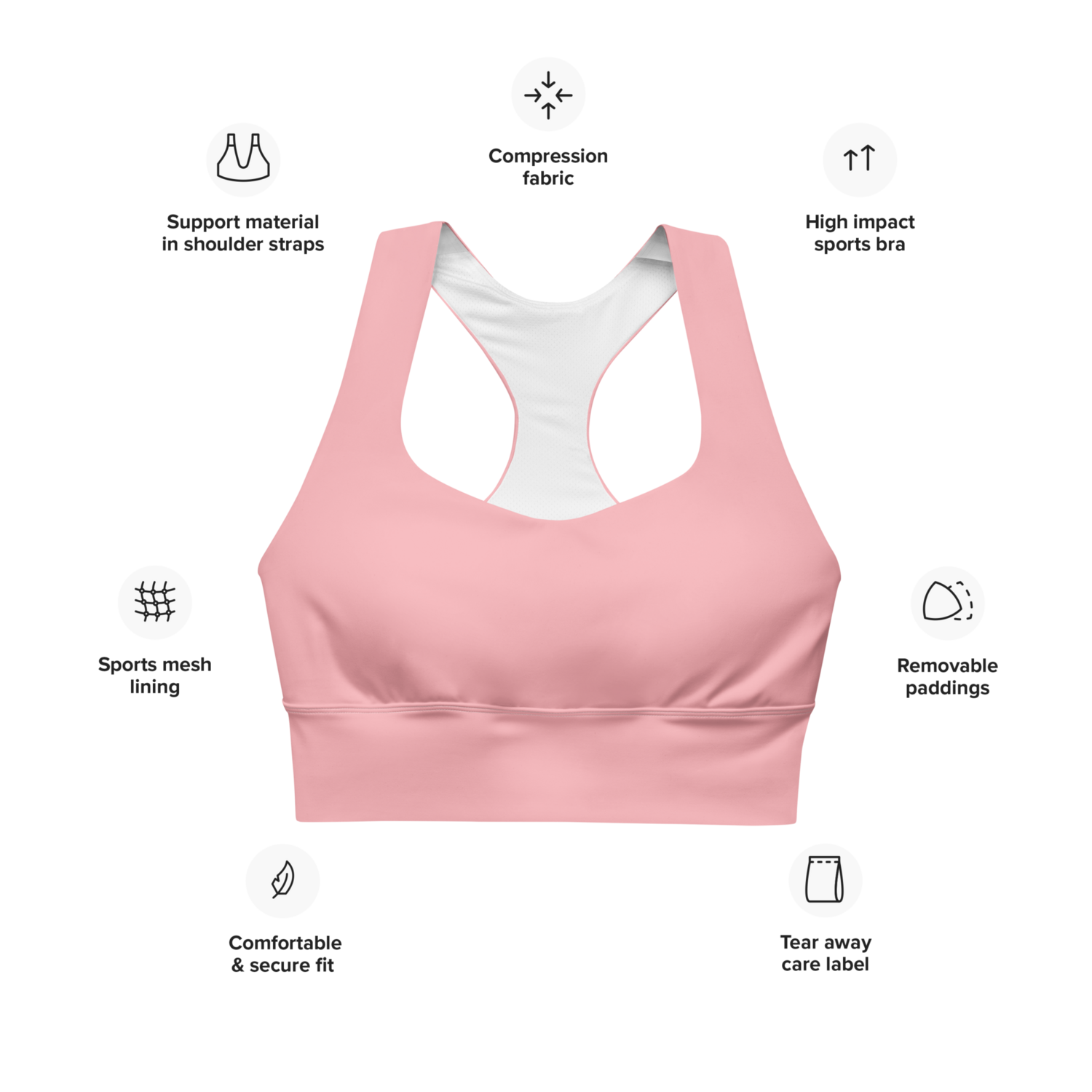 Lilly Longline sports bra