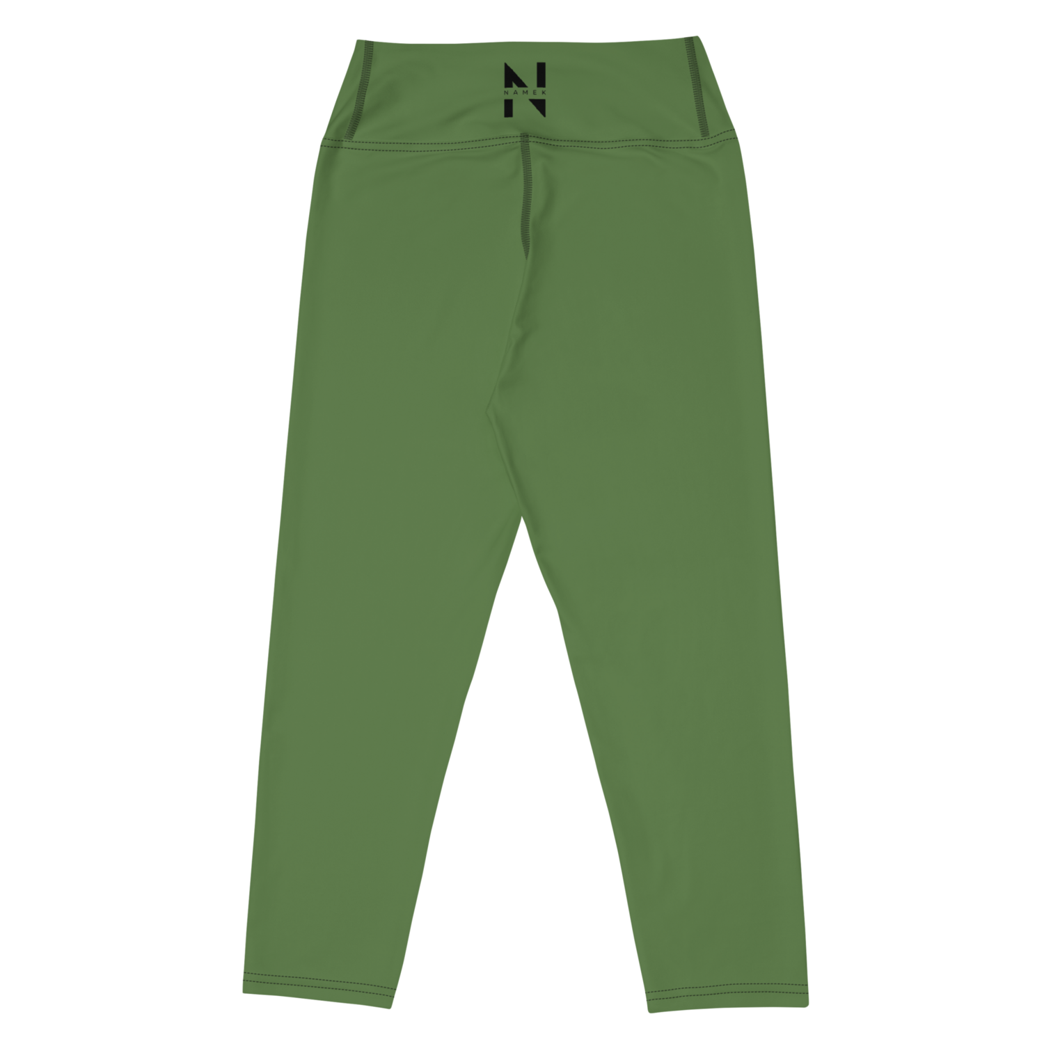 Olive Green Yoga Capri Leggings