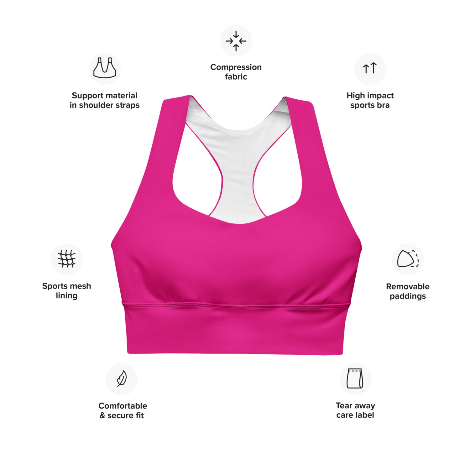 Victoria Longline sports bra