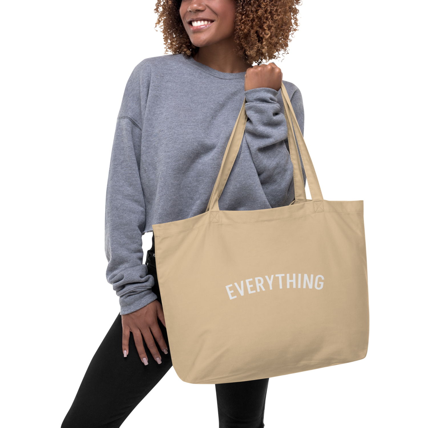 Everything Large organic tote bag
