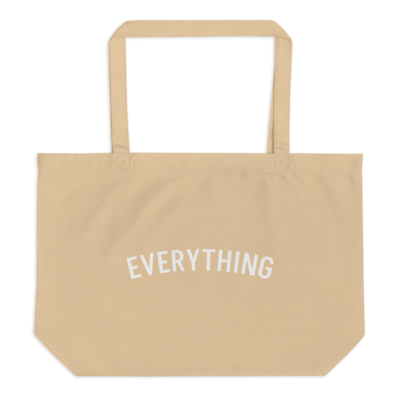 Everything Large organic tote bag