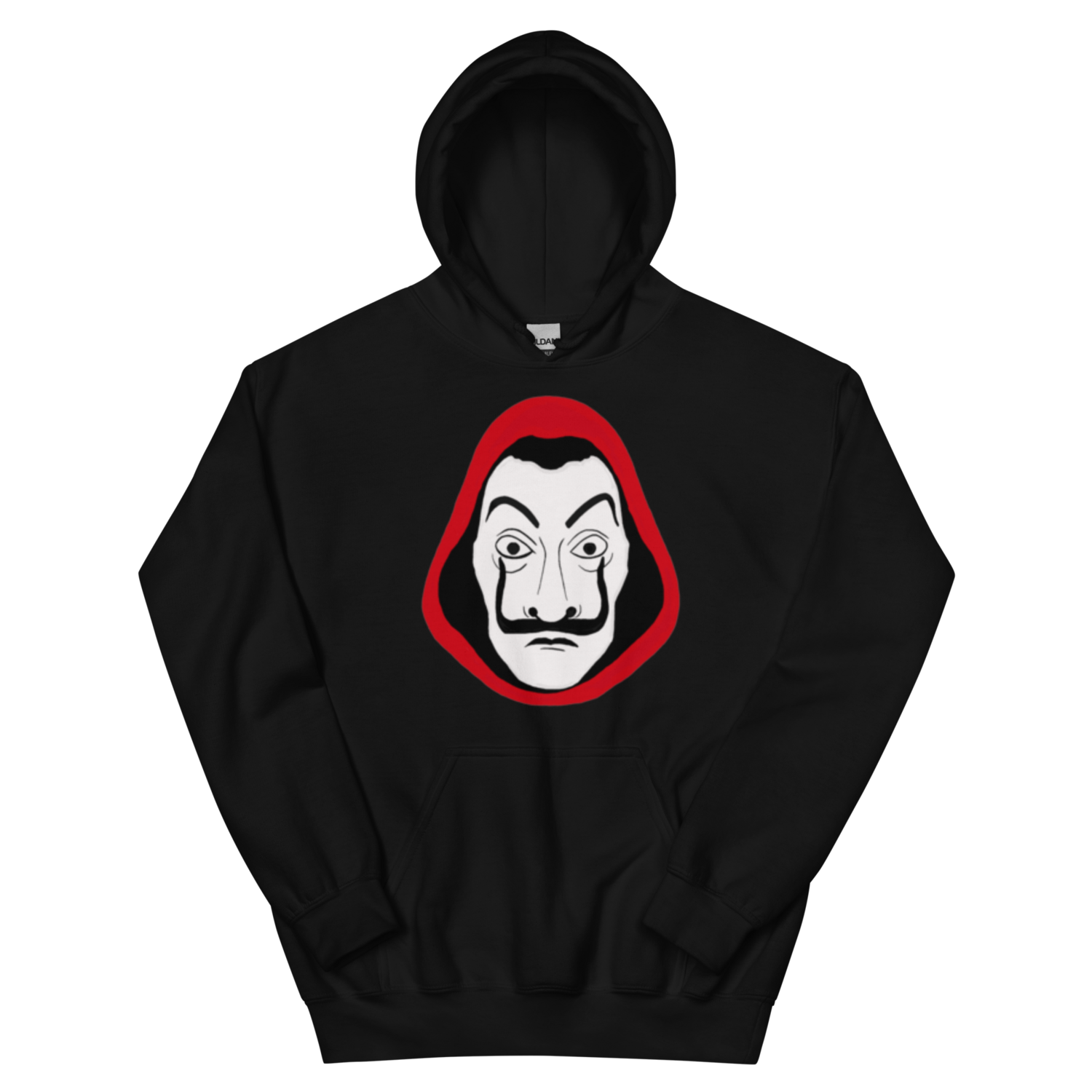 Black Dalí mask Unisex Hoodie