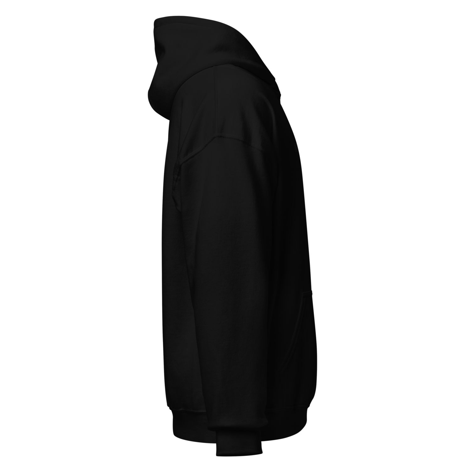 Logo Embroidered Black Unisex Hoodie