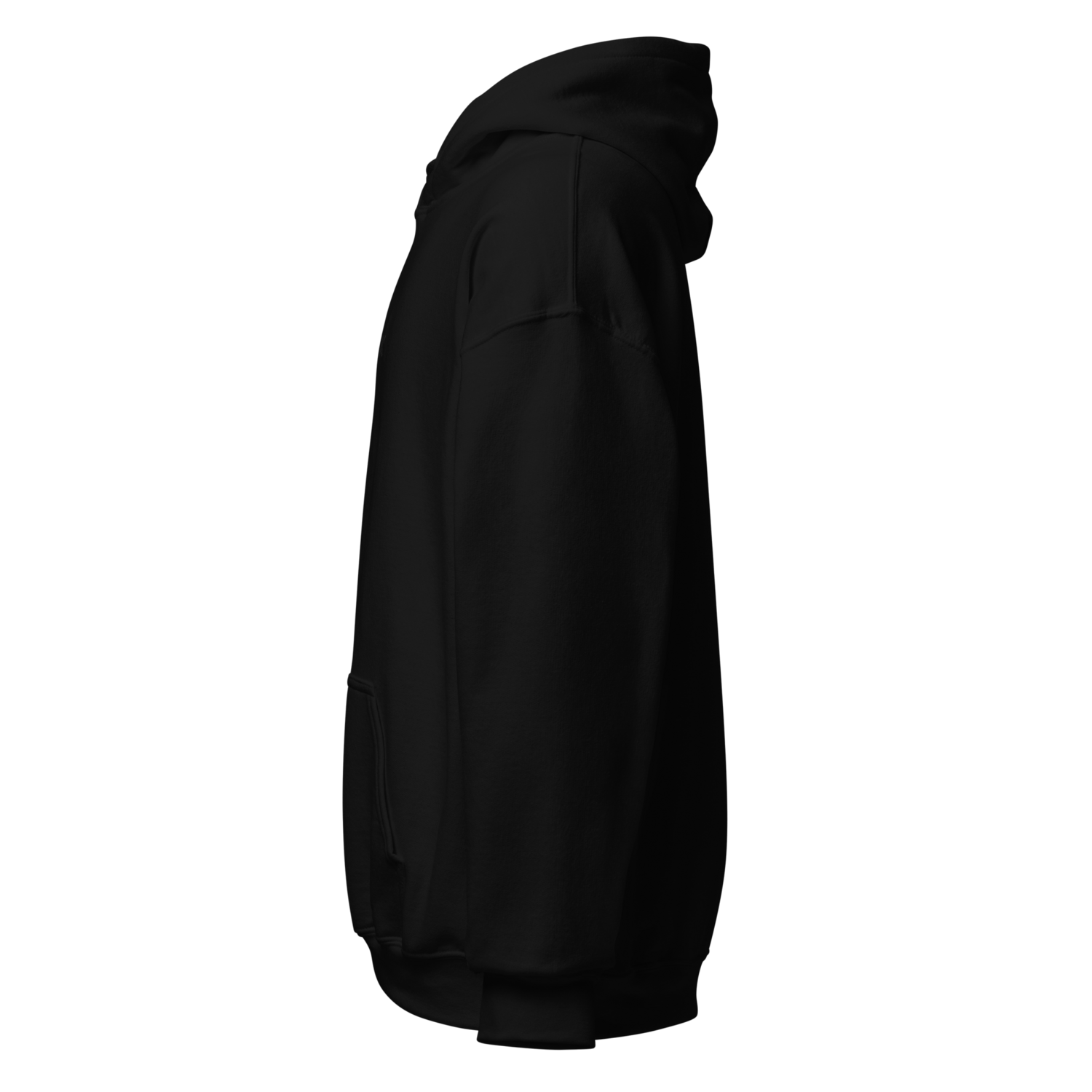 Logo Embroidered Black Unisex Hoodie