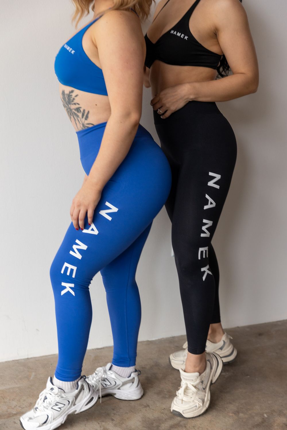 Namek ELEVATED High waisted Butt Lifting V Back Waist Seamless Full Length Legging - BLUE