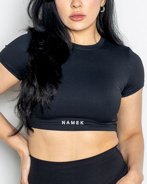 Namek ELEVATED Women&#39;s Crop top  -BLACK