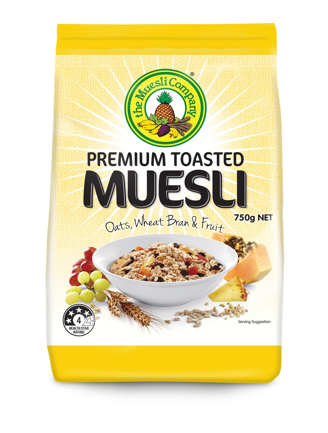 Premium Toasted Muesli 750g x 18 (Bulk Pack)