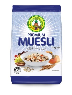 Premium Muesli 750g x 18 (Bulk Pack)