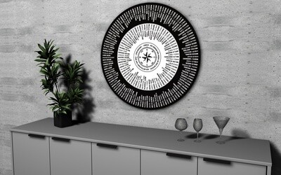 Der Fernweh- Kompass, der Blickfang an deiner Wand. 50 - 120cm Durchmesser