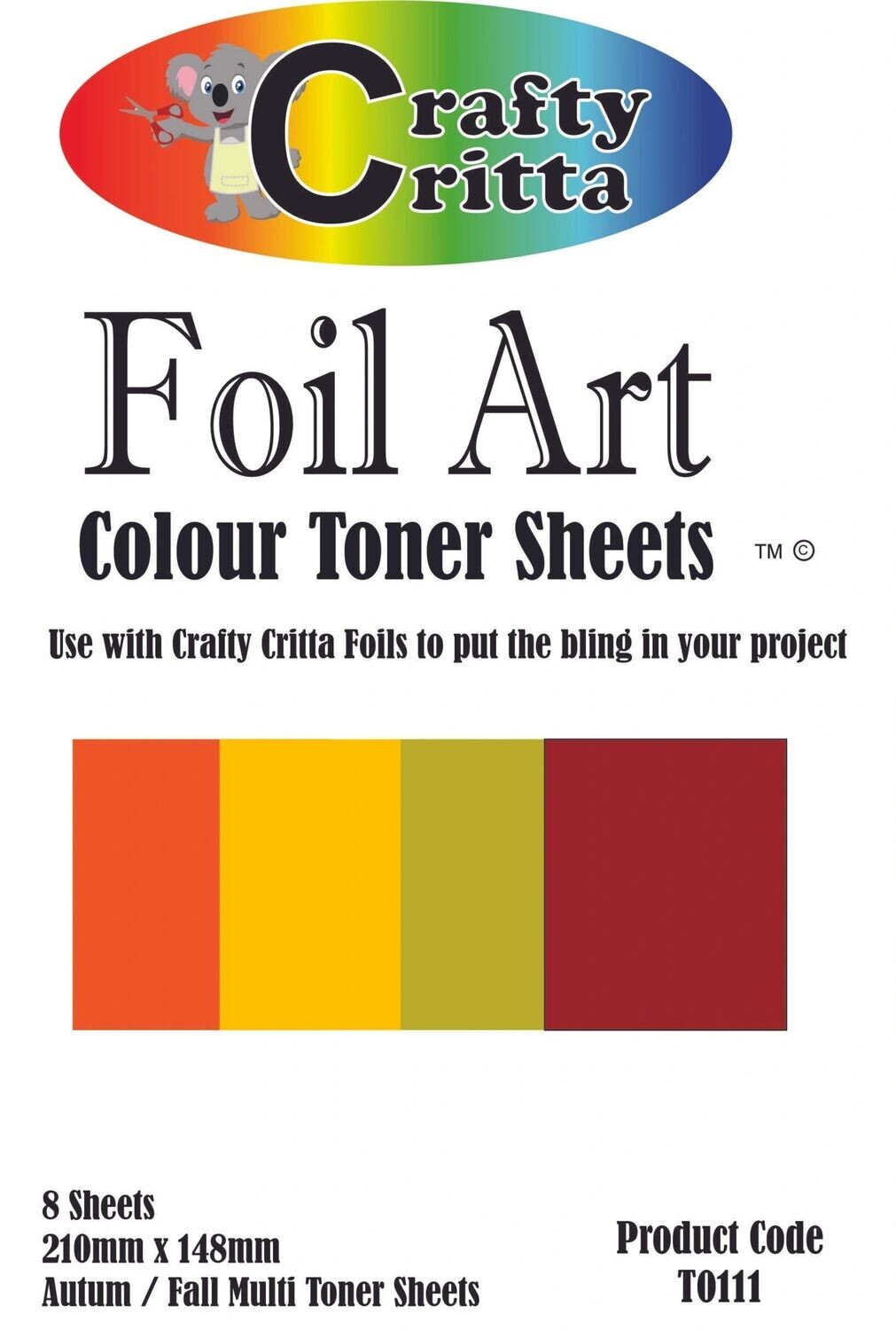 T0111 Autum / Fall Multi Coloured Toner Sheets