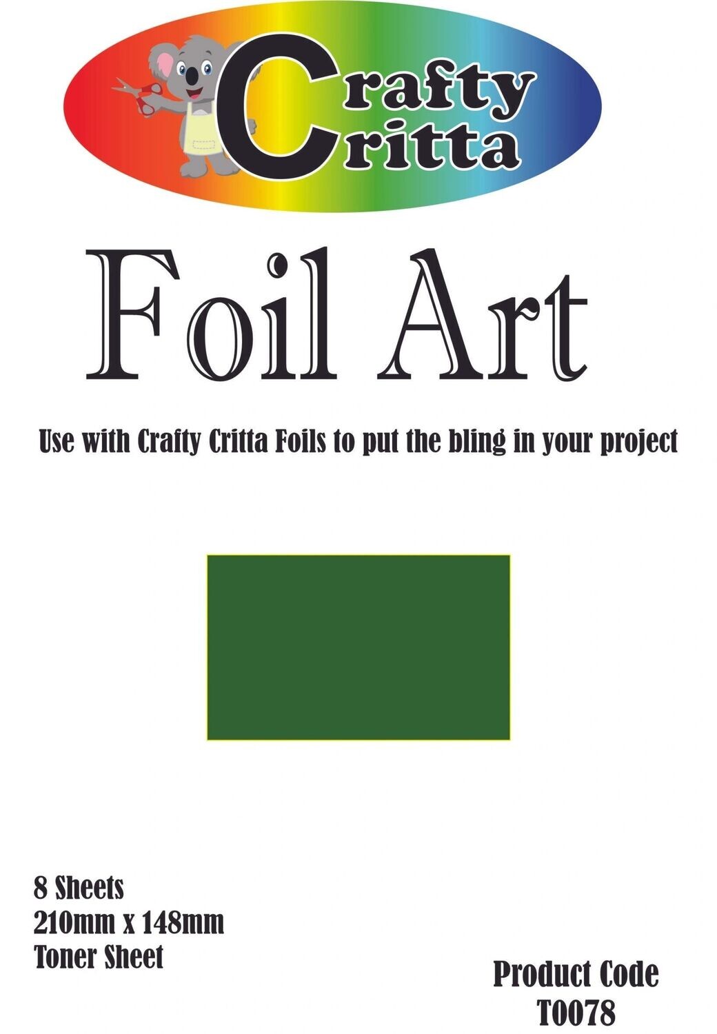 T0078 Dark Green Toner Sheets