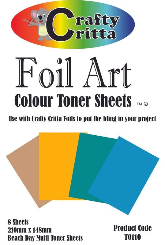 T0110 Beach Day Multi Coloured Toner Sheets