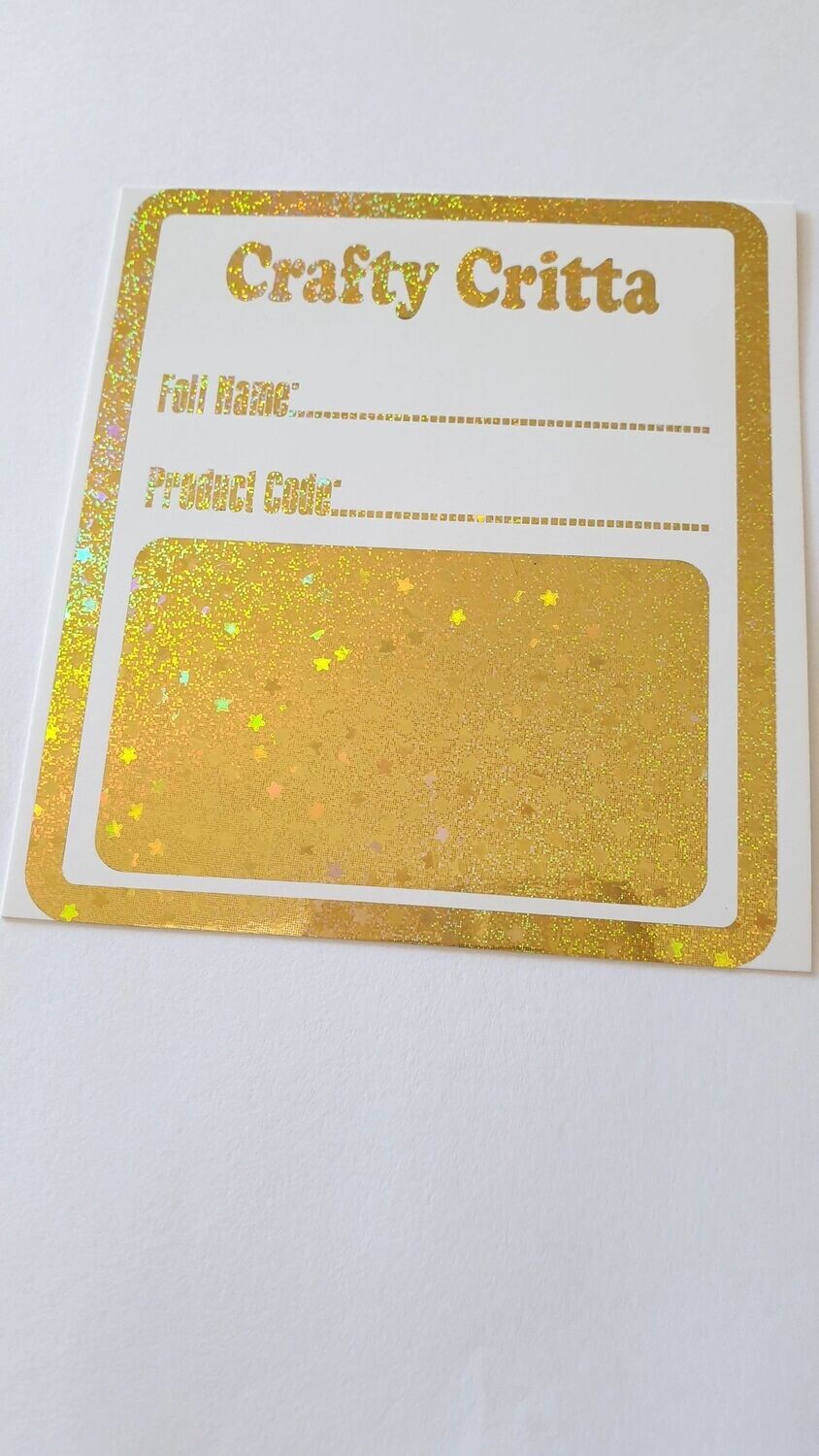 F0042 Glitter Stars Gold