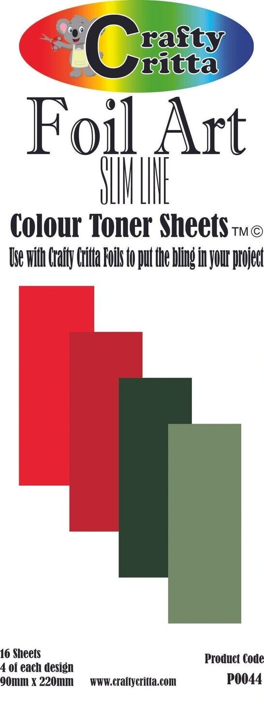 P0044 Christmas Multi Toner Sheets - Slimline