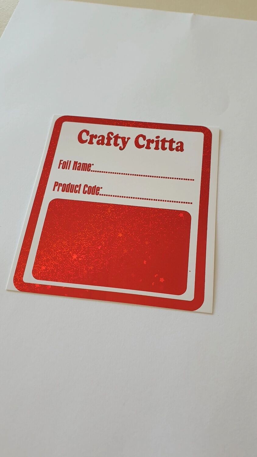 F0043 Glitter Stars Red