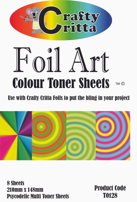 T0128 Psychodelia Multi Colour Toner Sheets