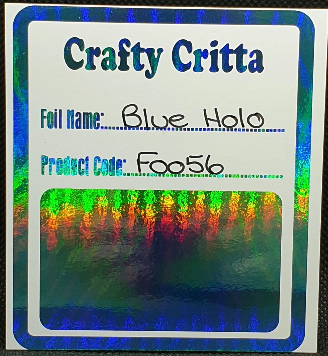 F0056 Blue Holographic
