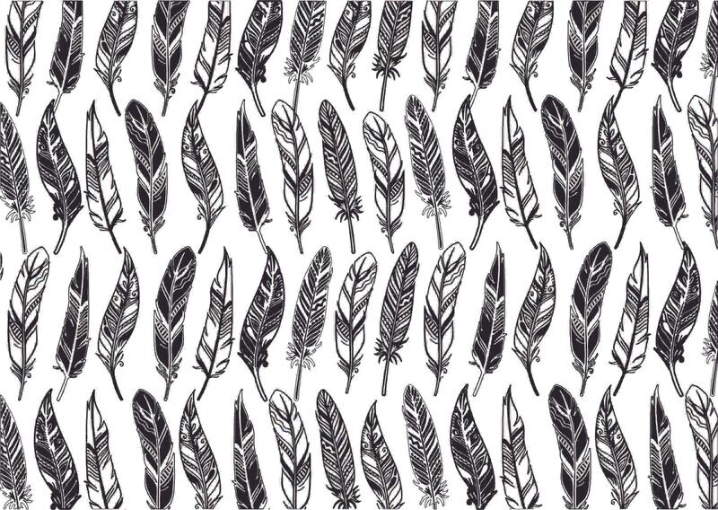 Q0007 Feathers Vertical