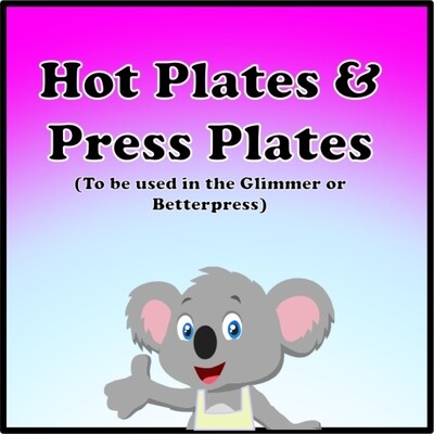Hot foil plates and press plates