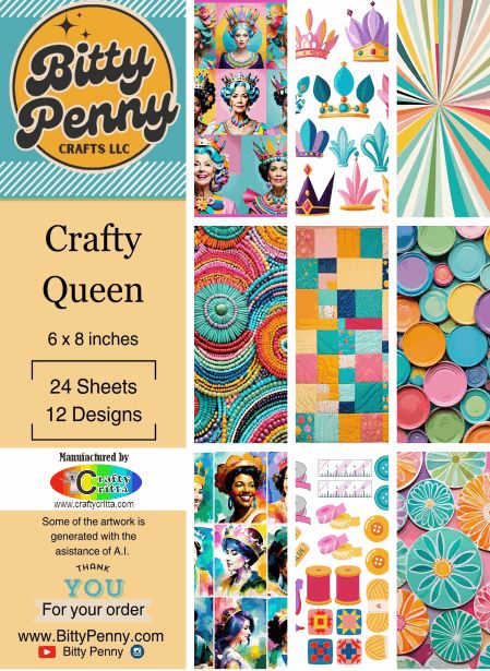 PP0042 Bitty Penny Crafty Queen paper pack